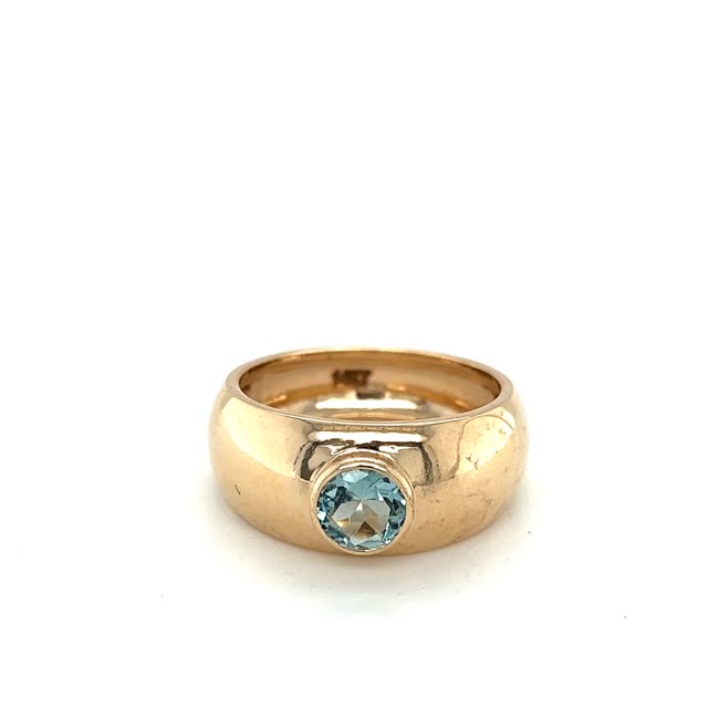 Featured image for “Brilliant Aquamarine Dome Ring”