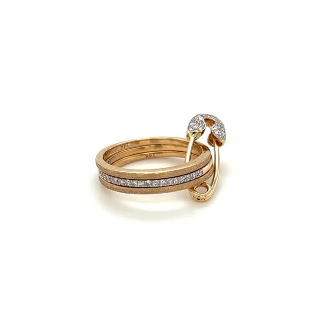 Featured image for “Safety Pin Stackable Ring”