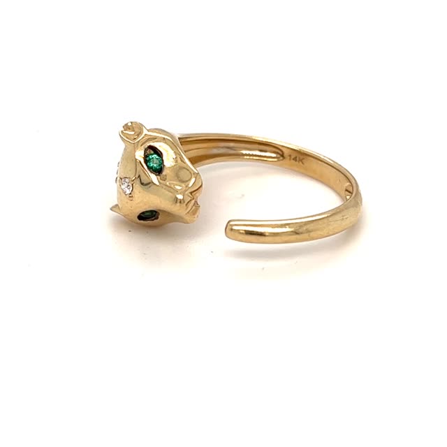 Featured image for “Green Eyed Jaguar Ring”