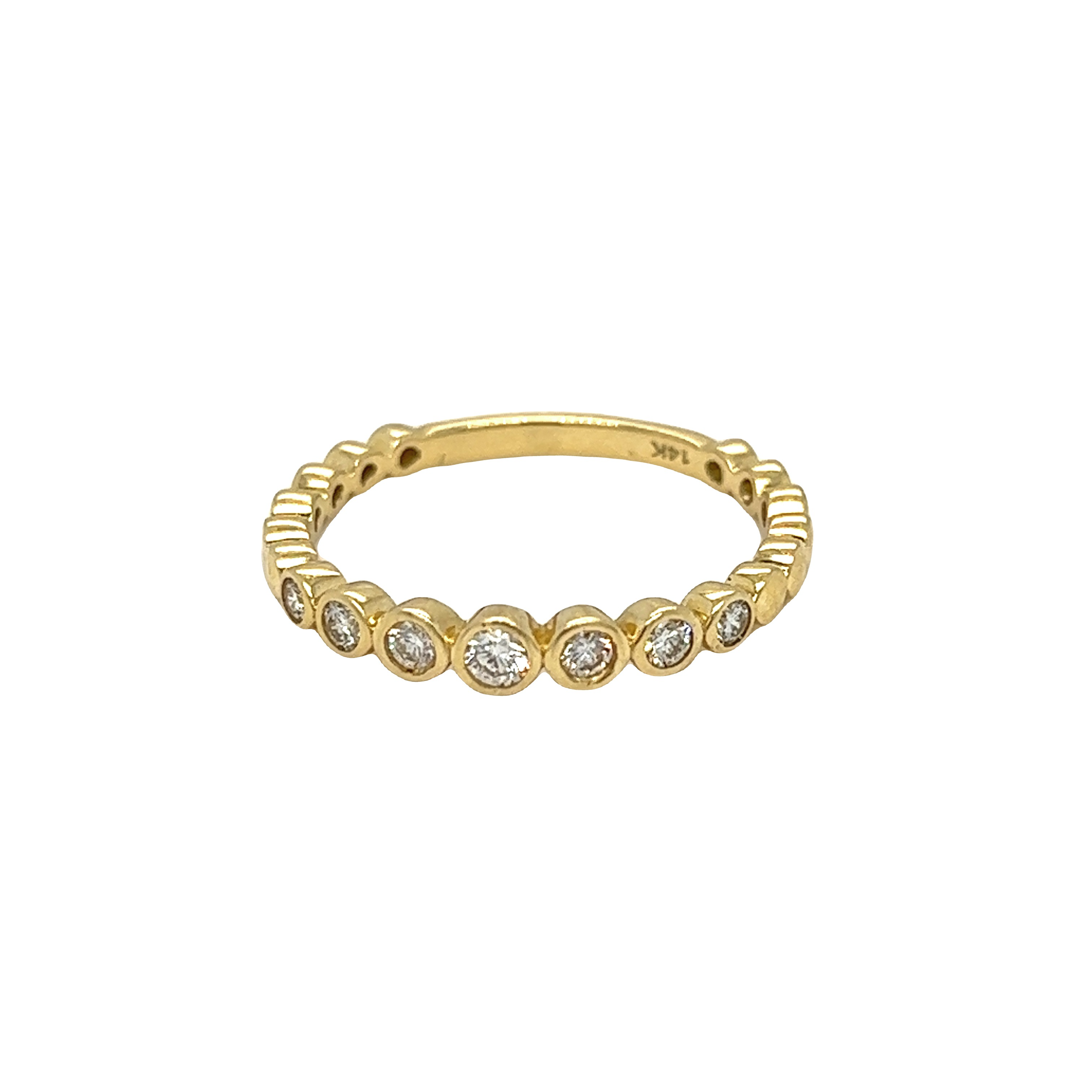 Featured image for “Bezeled Diamond Stackable Ring”