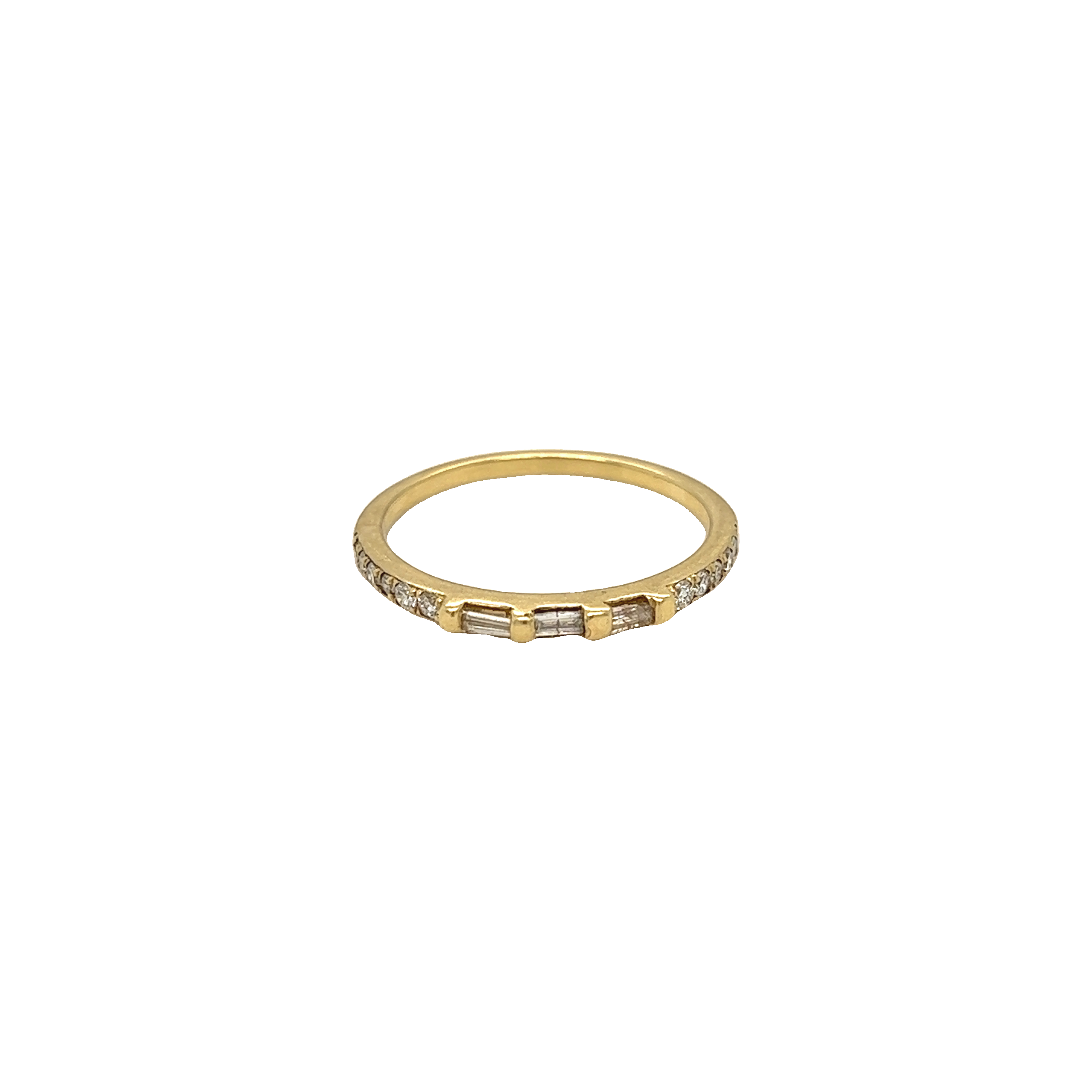 Featured image for “Diamond Baguette/Round Stackable Ring”