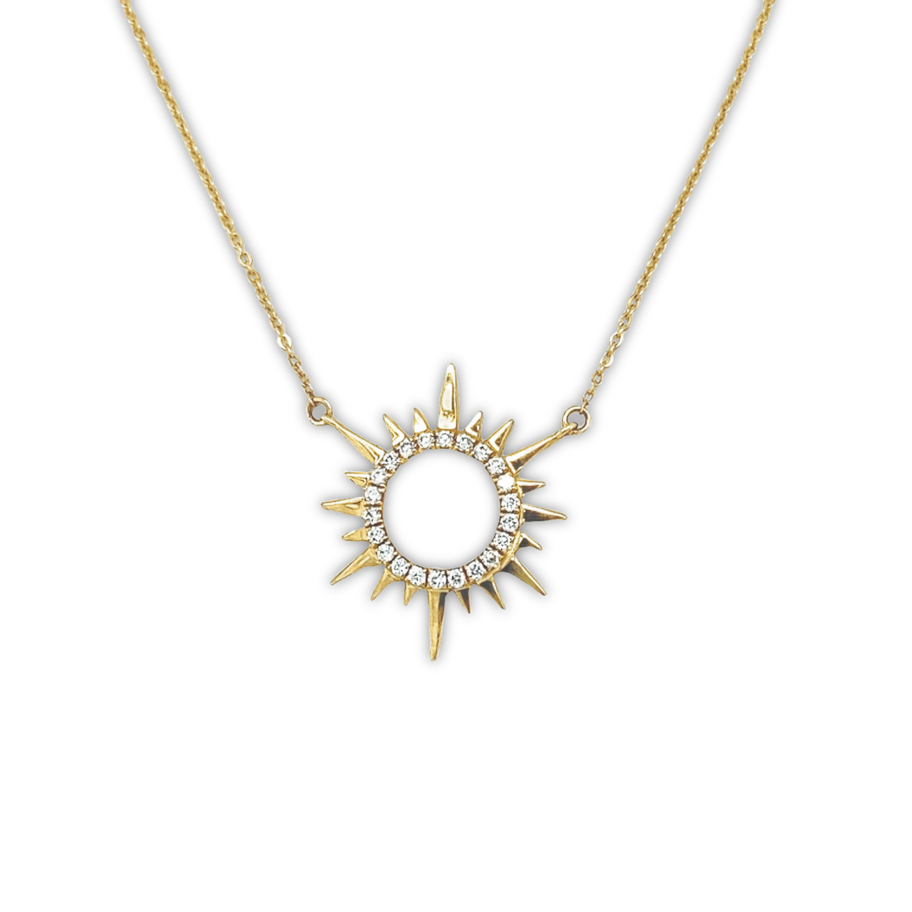 Featured image for “Mini Golden Sun Necklace”