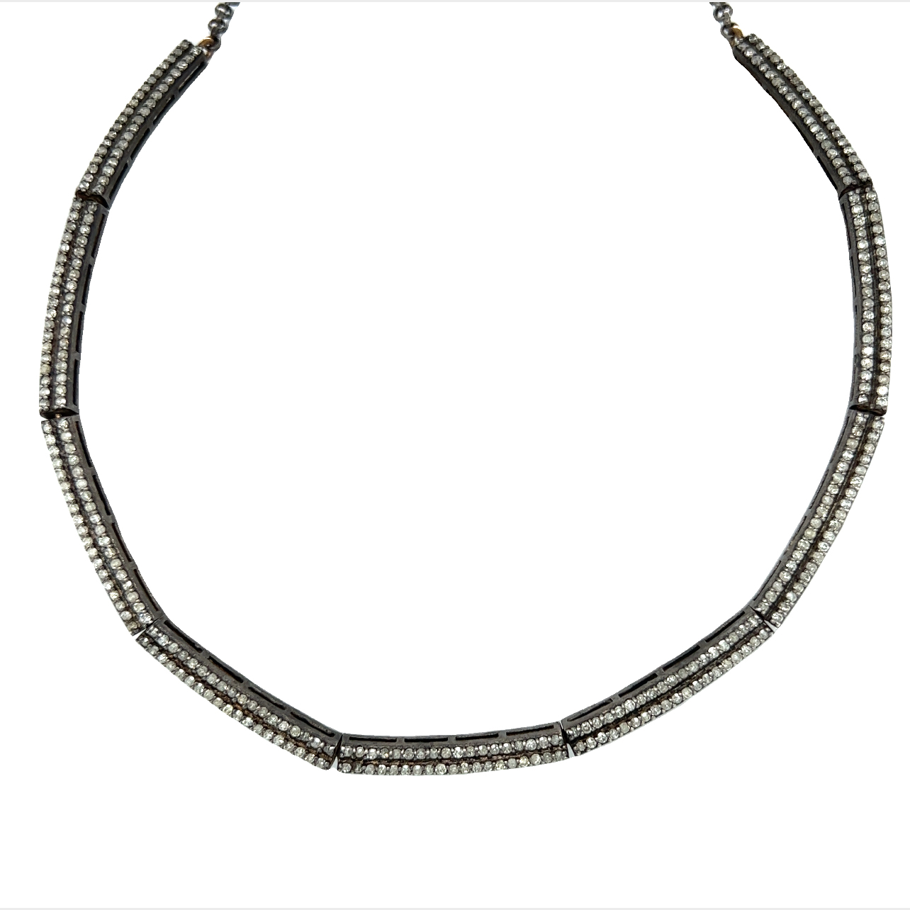 Featured image for “Double Diamond Bar Collar”