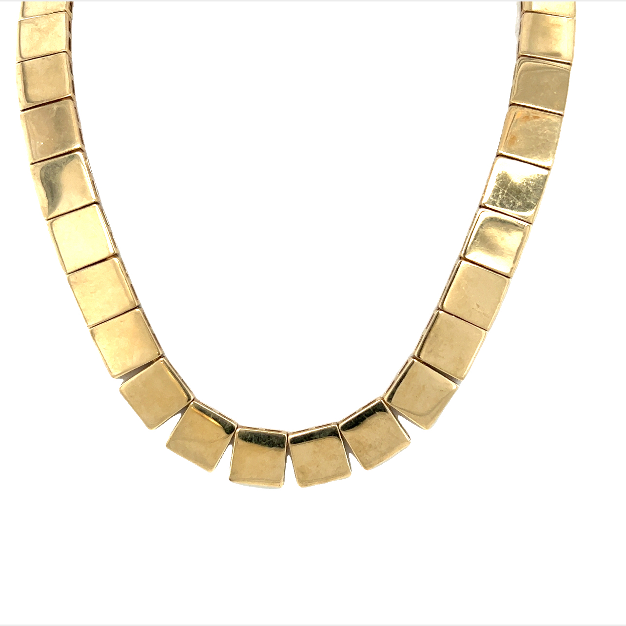 Featured image for “Chunky Square Station Gold Collar”