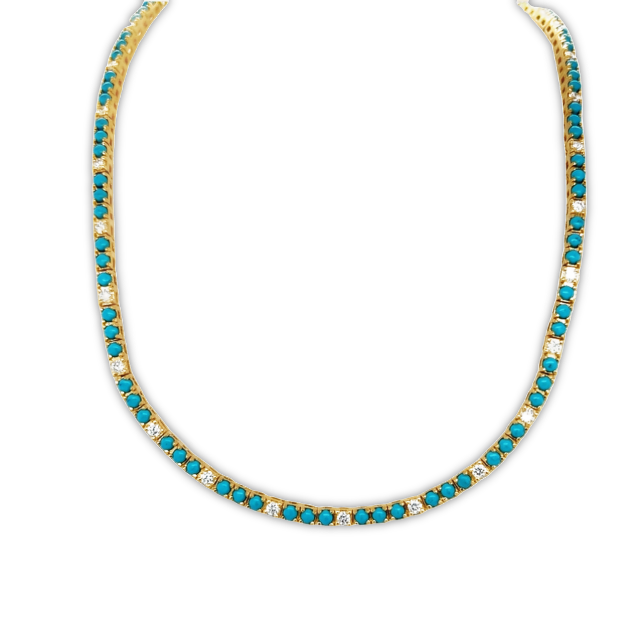 Featured image for “Diamond and Turquoise Collar”