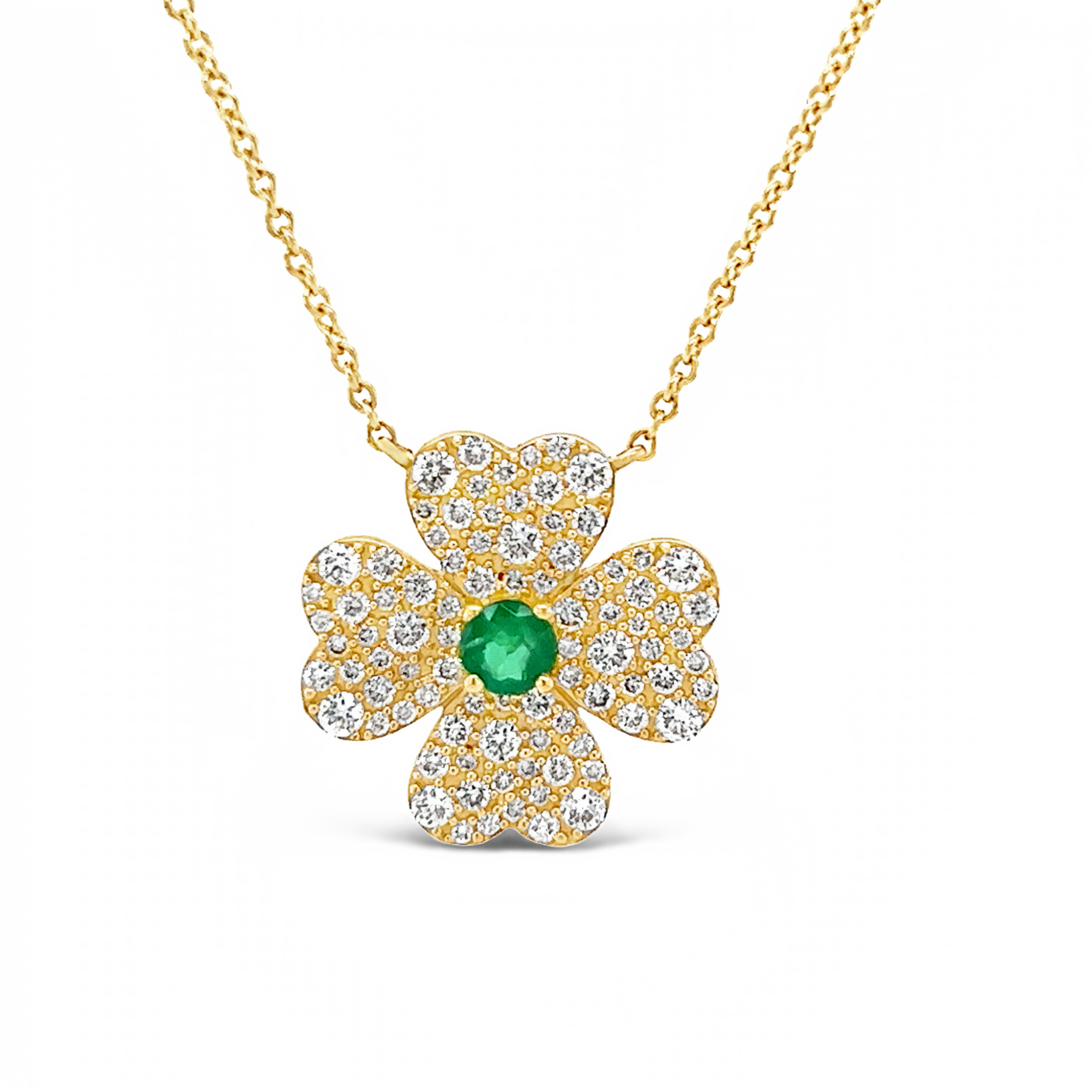 Featured image for “Dazzling Diamond Four Leaf Clover”