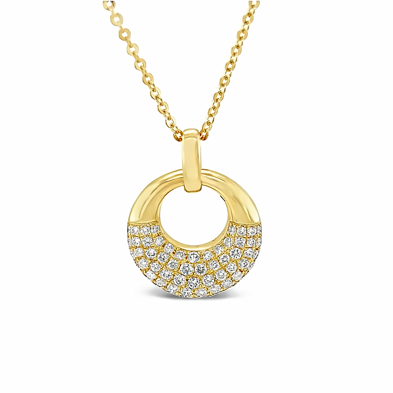 Featured image for “Diamond Disc Necklace”