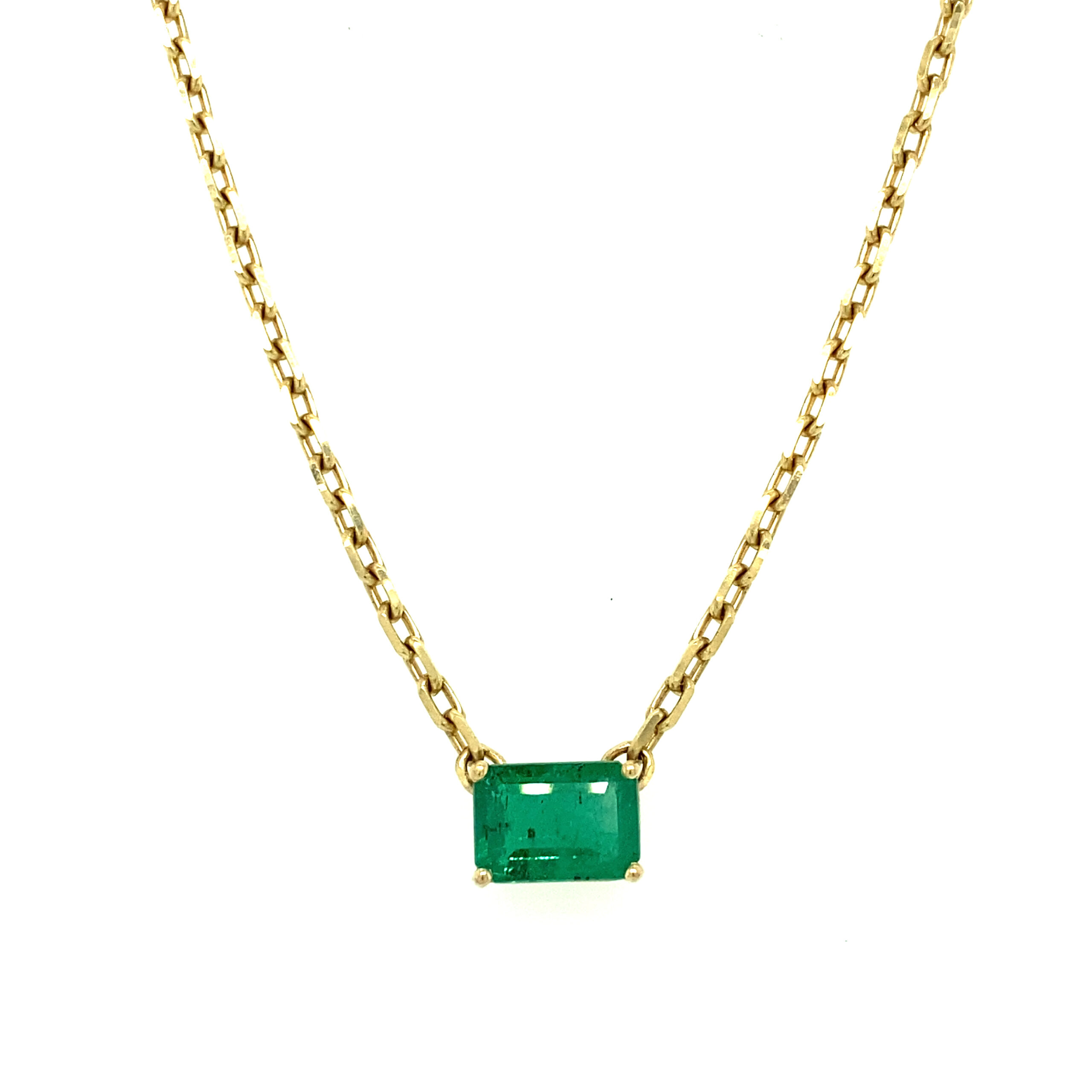 Featured image for “Large Emerald Bezeled Collar”