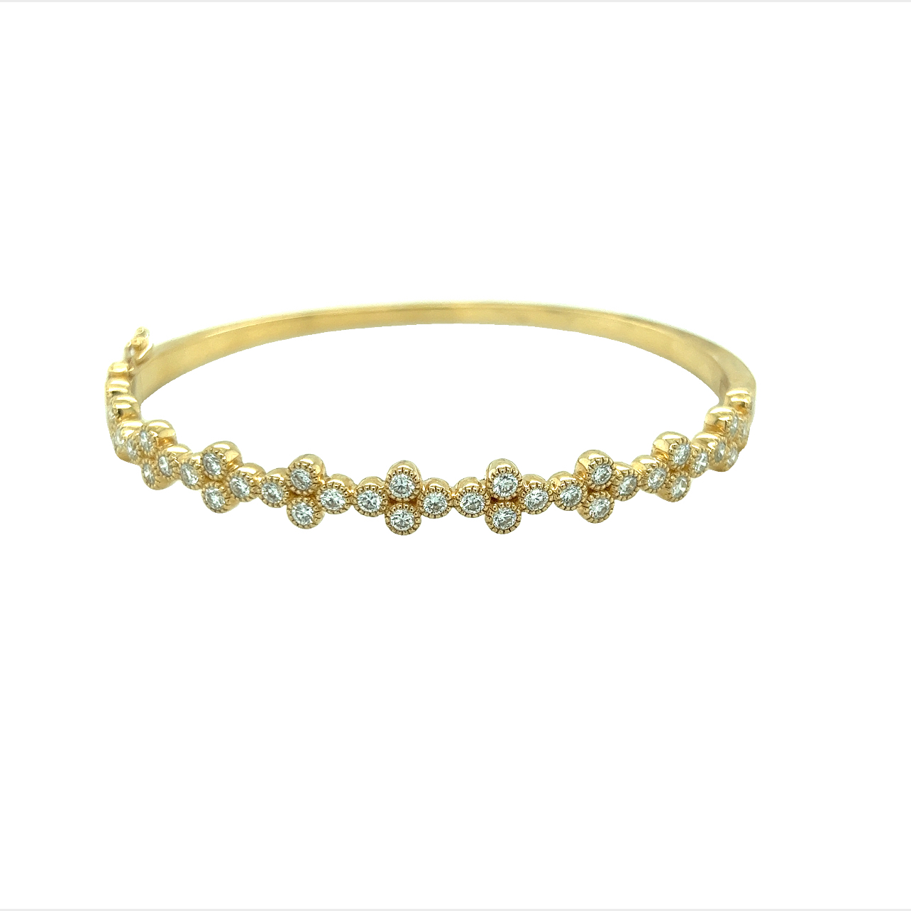 Featured image for “White Diamond Flower Bracelet”