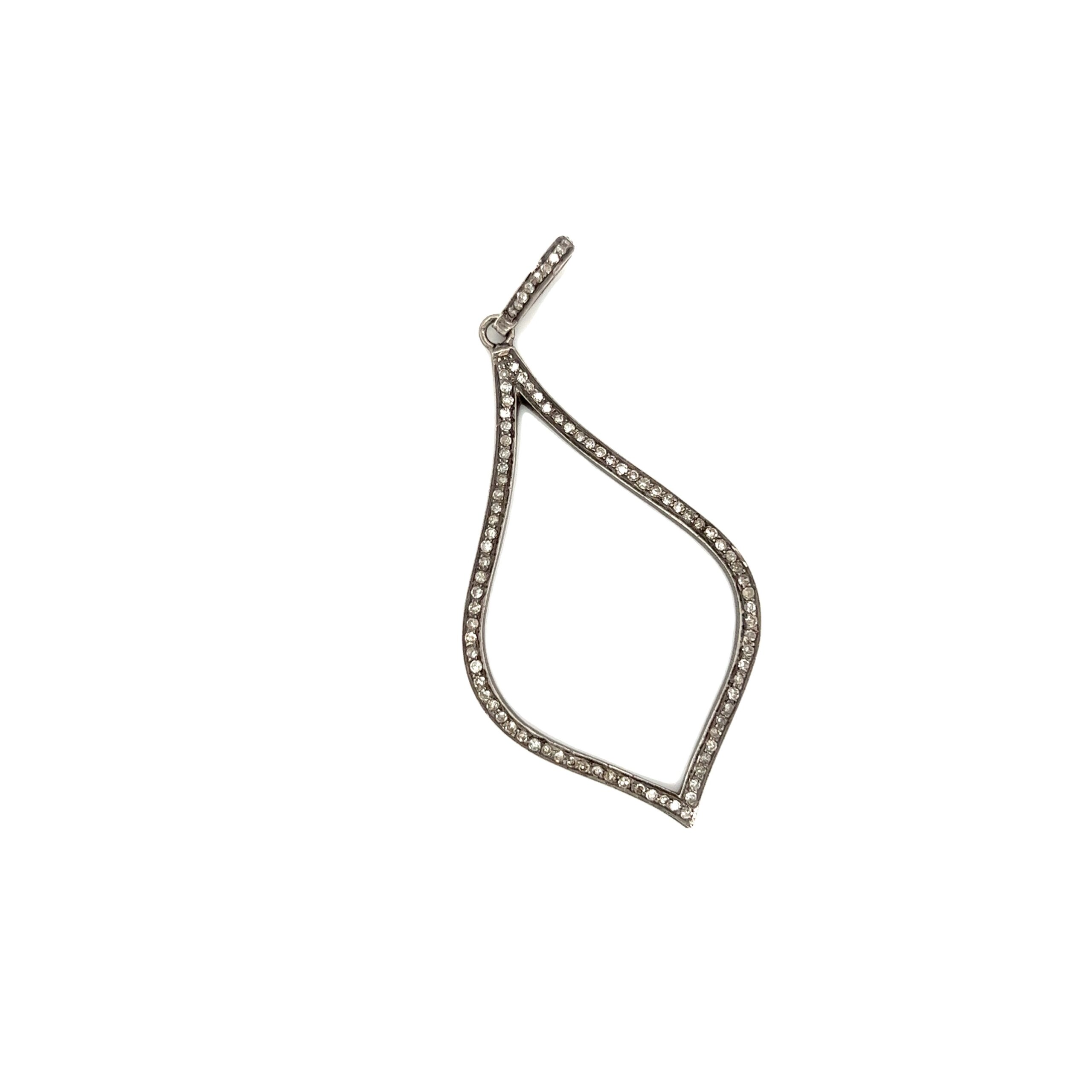 Featured image for “Large Champagne Diamond Open Marquis”