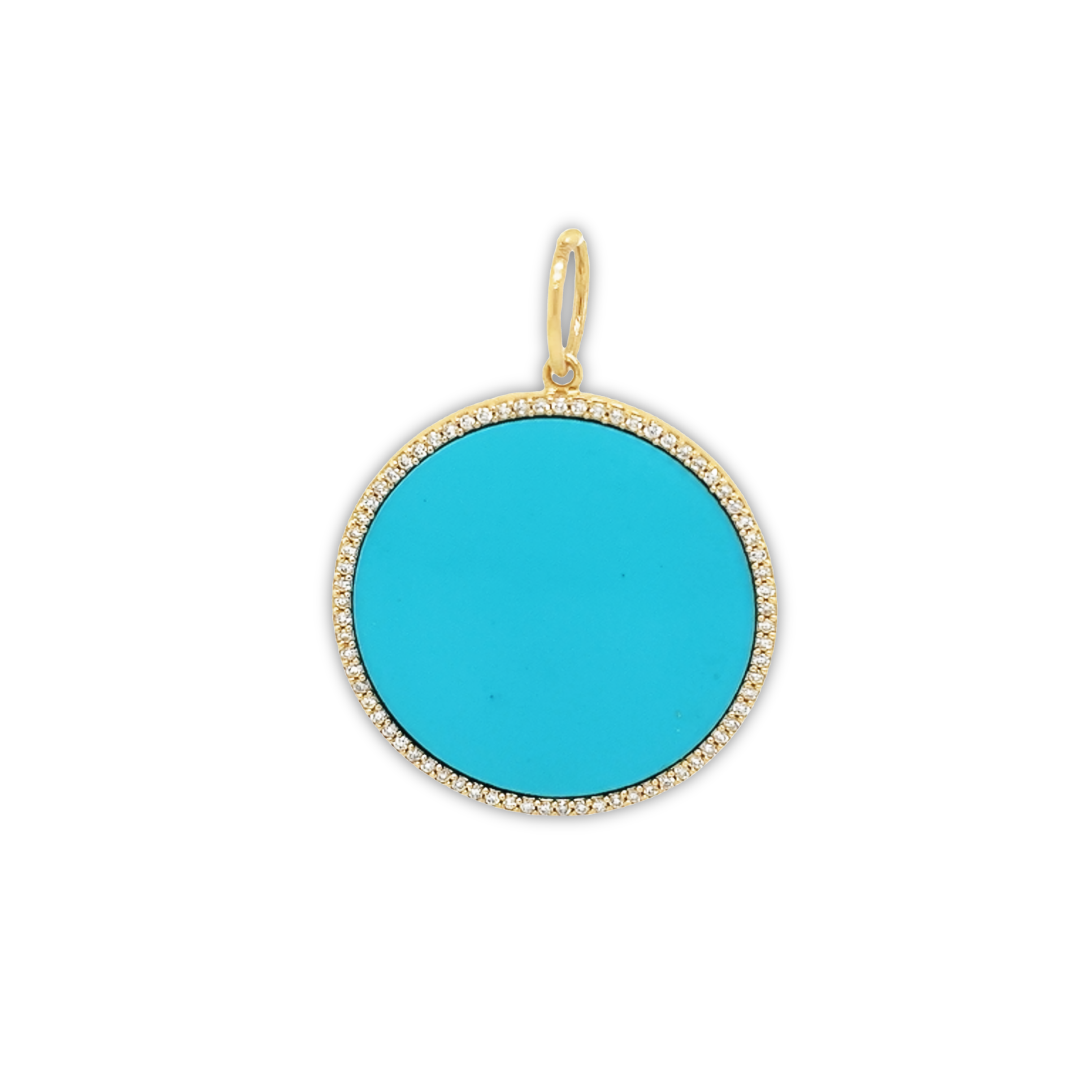 Featured image for “Turquoise Pave Disc”