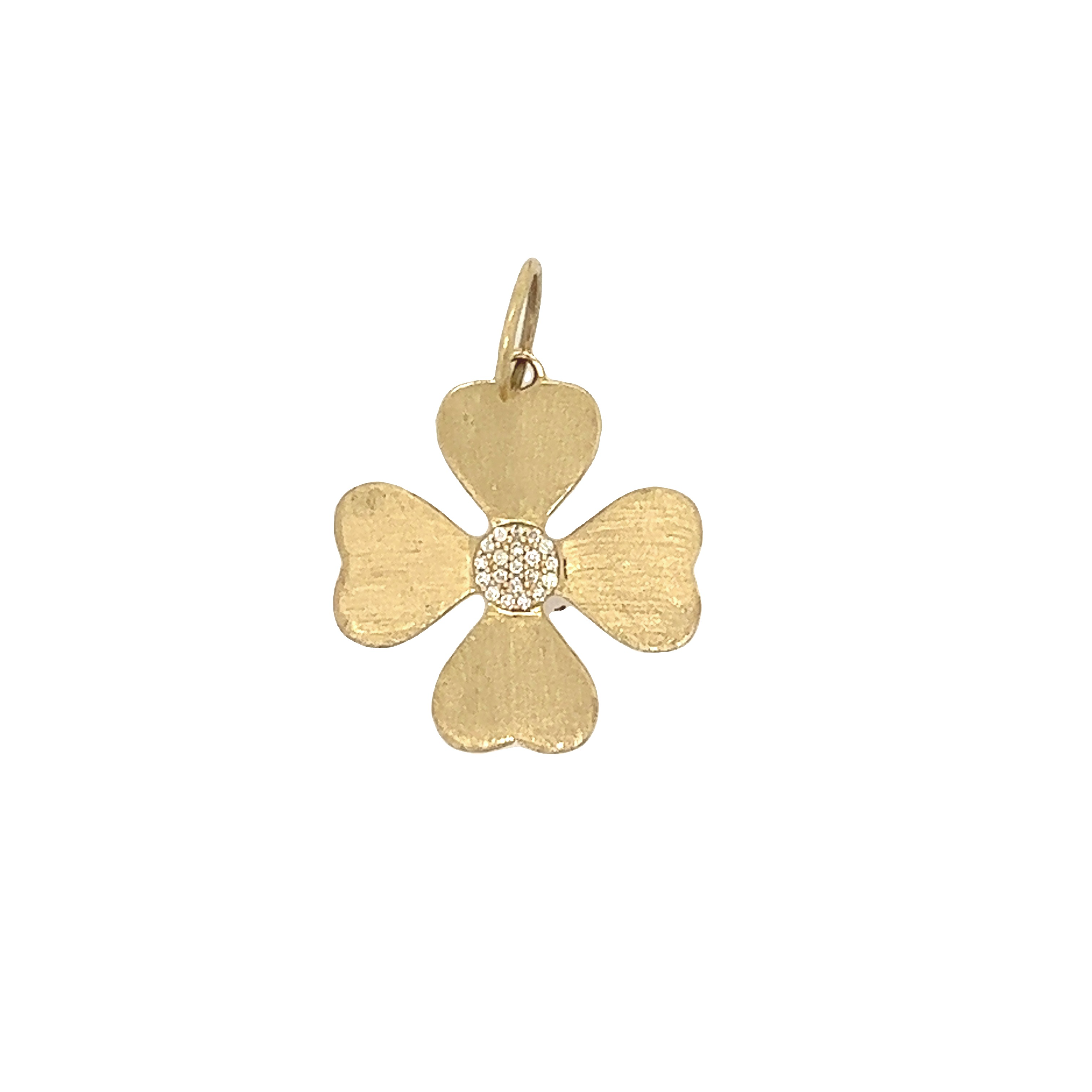 Featured image for “Matte Gold 4 Leaf Clover”
