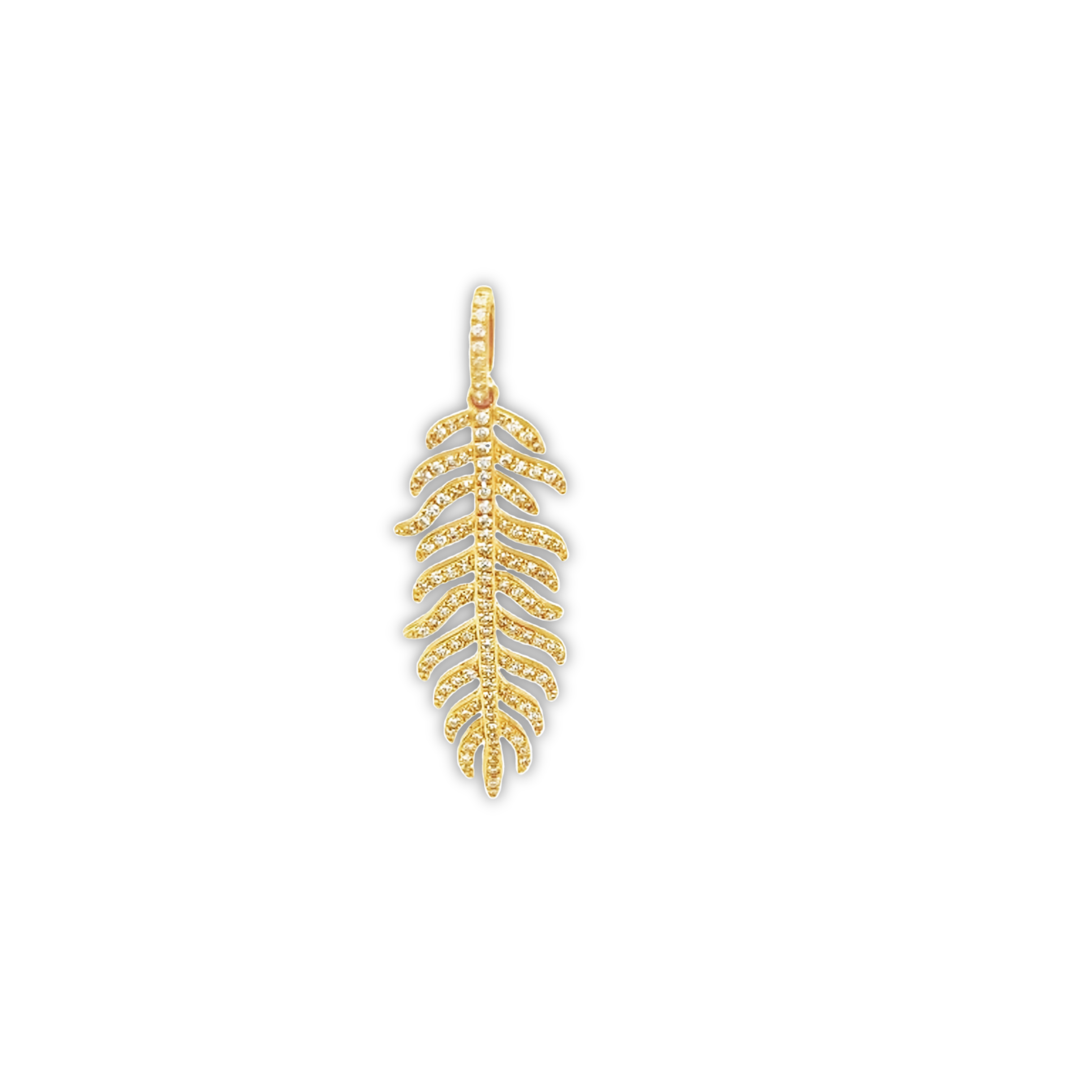 Featured image for “Diamond Feather Pendant”