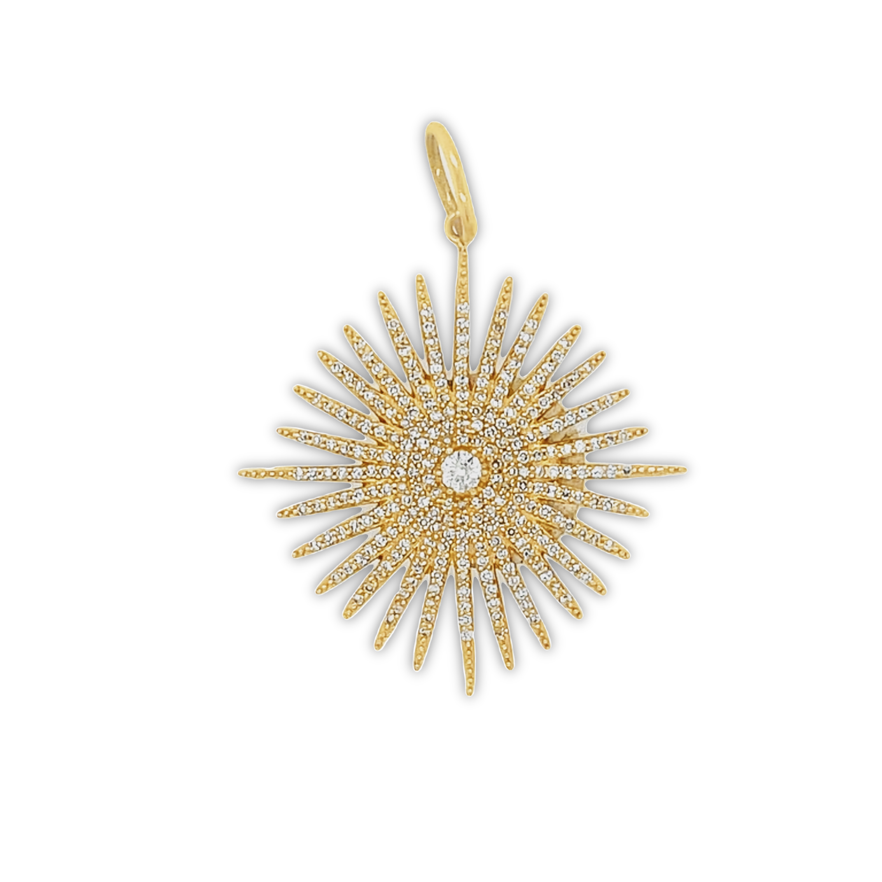 Featured image for “White Diamond Starburst Pendant”