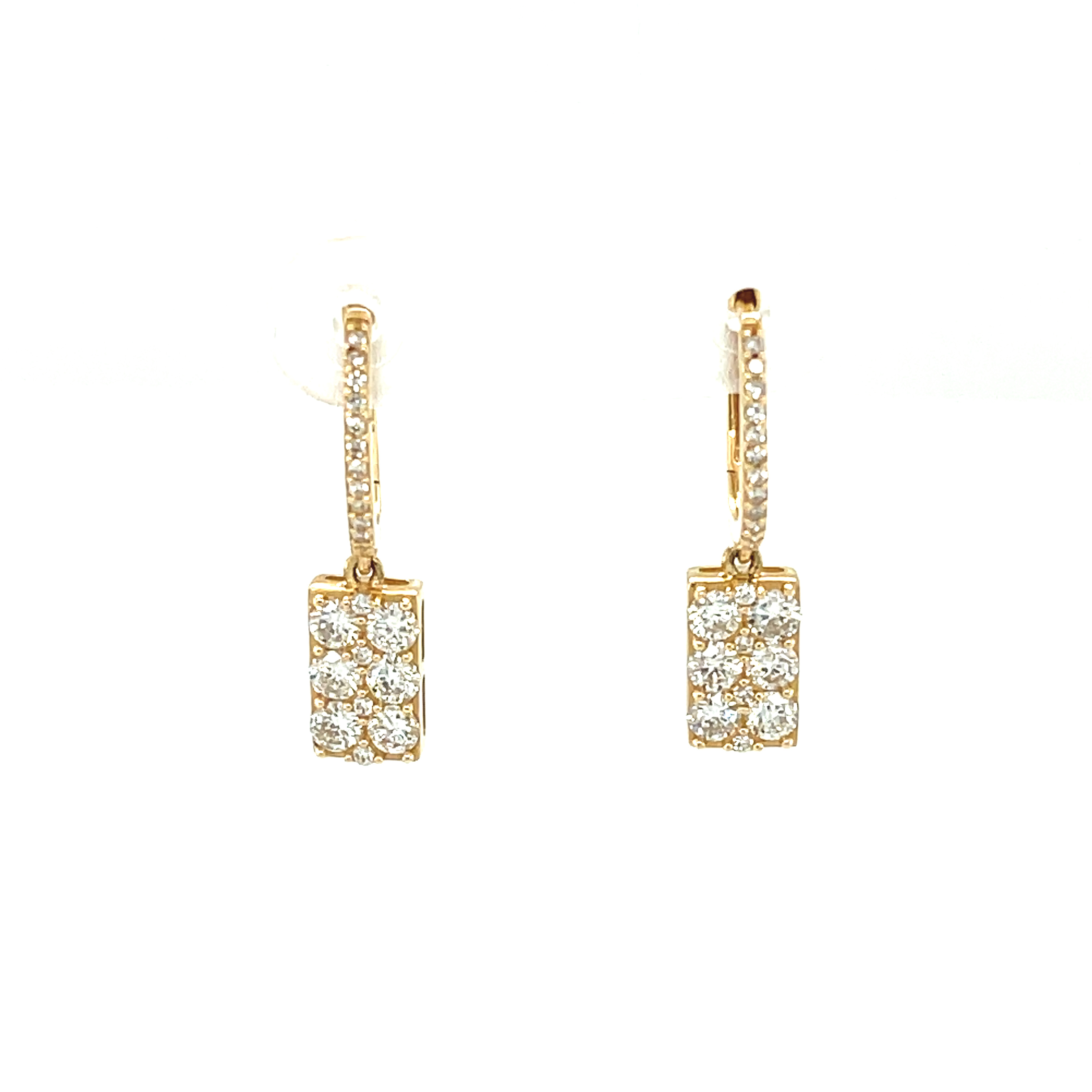 Featured image for “Diamond Dog Tag Earrings”