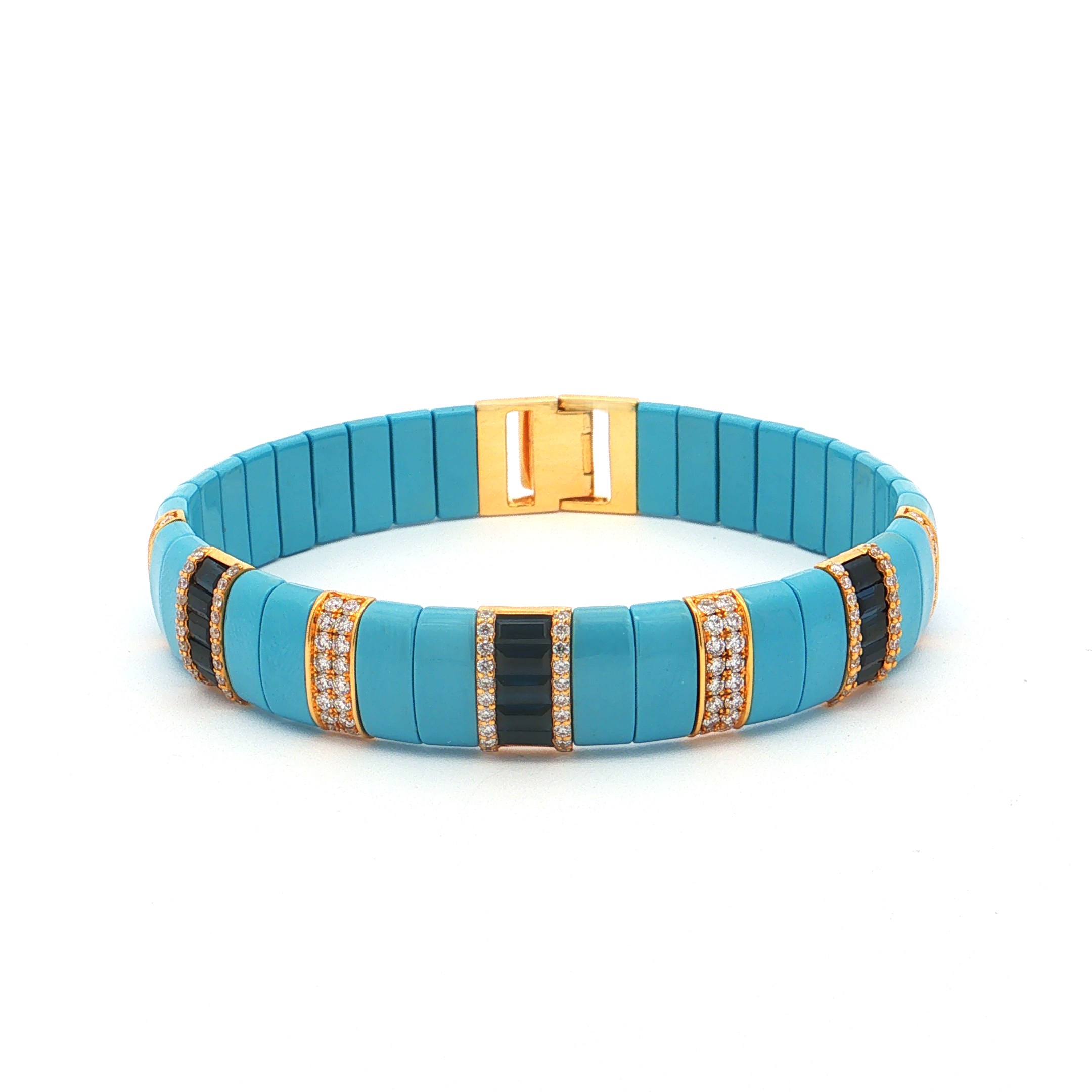 Featured image for “Agate and Sapphire Diamond Bracelet”